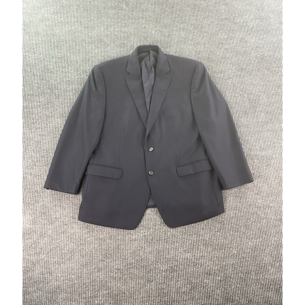 Ralph Lauren Suit Jacket 44 S Navy Blue Wool Solid Luxury Designer Premium LRL